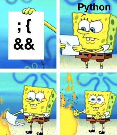 Python Syntax Meme