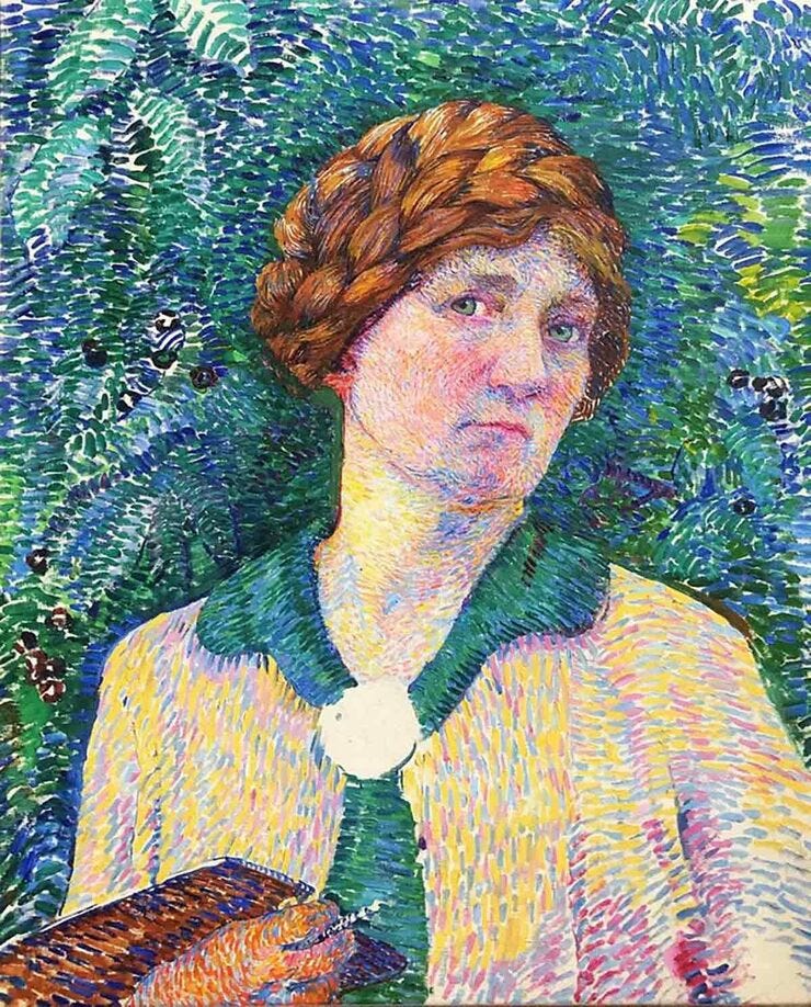 'Zelfportret' - olieverf op doek: Jo Koster