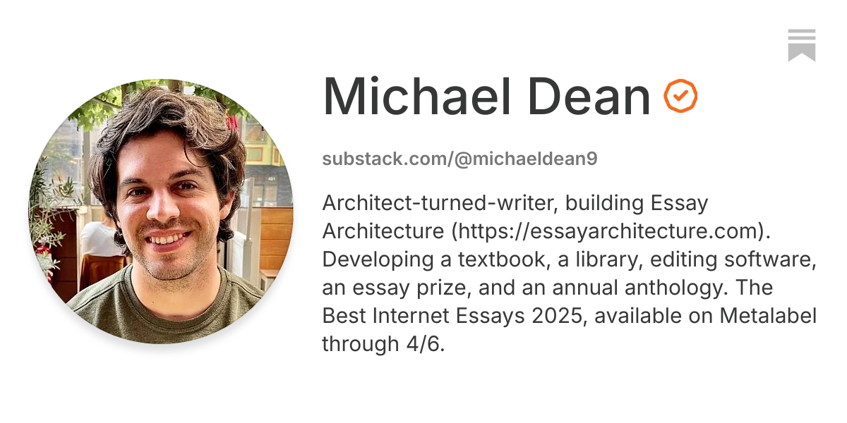 Michael Dean | Substack