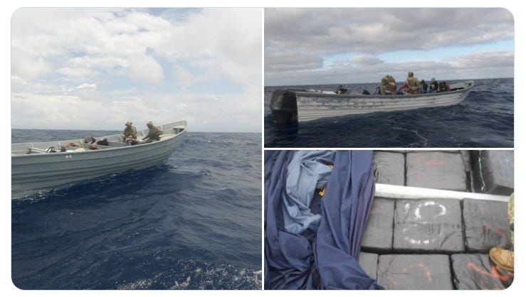 The Coast Guard Cutter "Hamilton" seized more than 12,000 pounds of cocaine from two smuggling boats on July 21, 2025, and July 23, 2025.