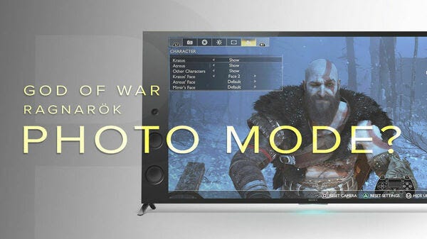 GoW Ragnarök Photo Mode Leak