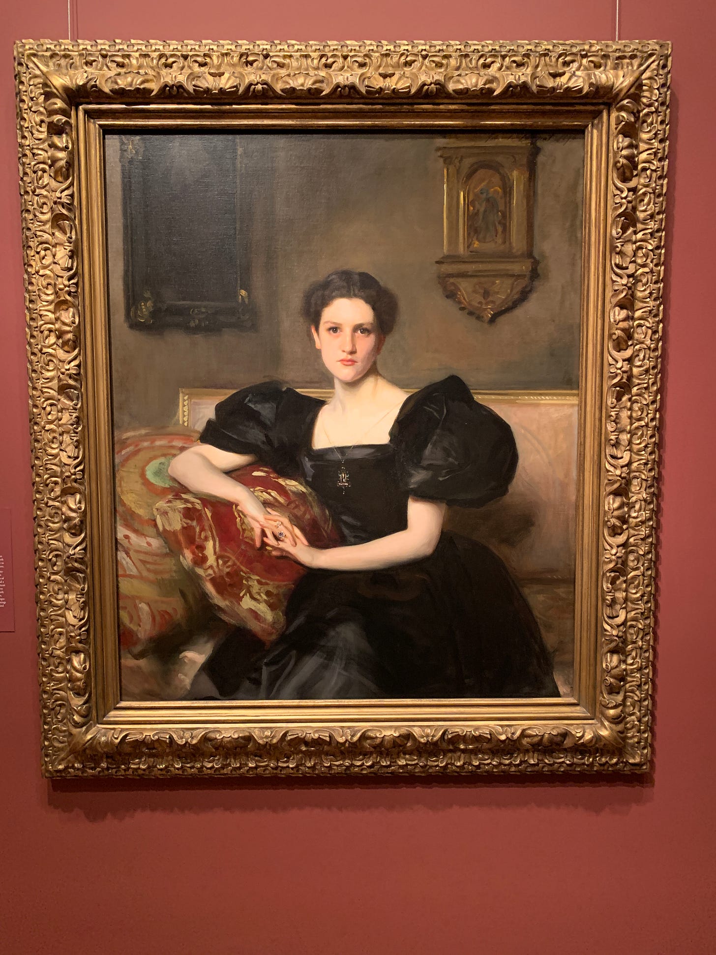 “Elizabeth Winthrop Chanler (Mrs. John Jay Chapman)” by John Singer Sargent at the SAAM.