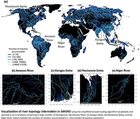 River Network Routing And Discharge Partitioning On A Multichannel ...