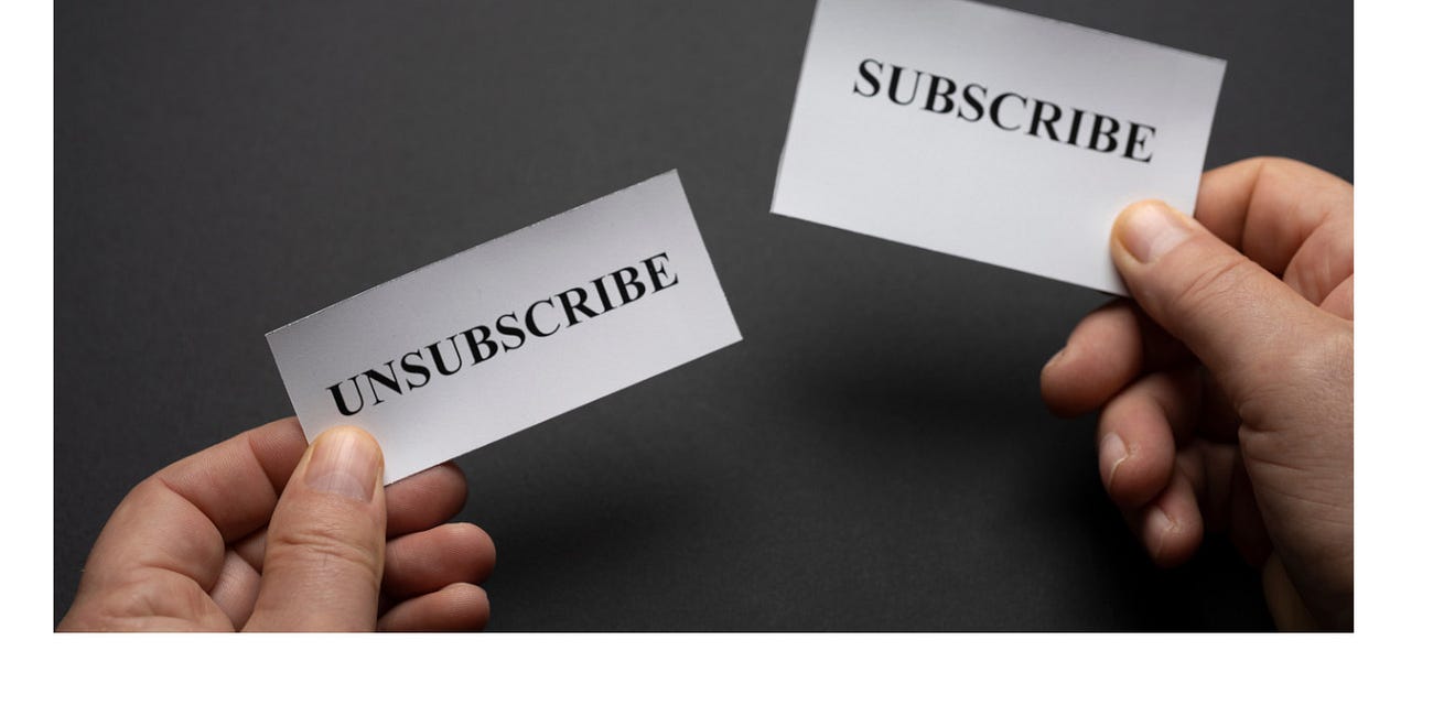 How to Unsubscribe/Manage Subscription