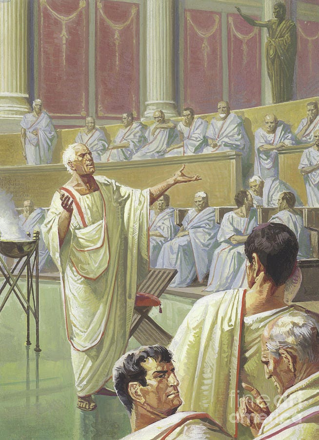 Cato Warning His Senate Colleagues About Carthage by Severino Baraldi Cato Warning His Senate Colleagues About Carthage by Severino Baraldi