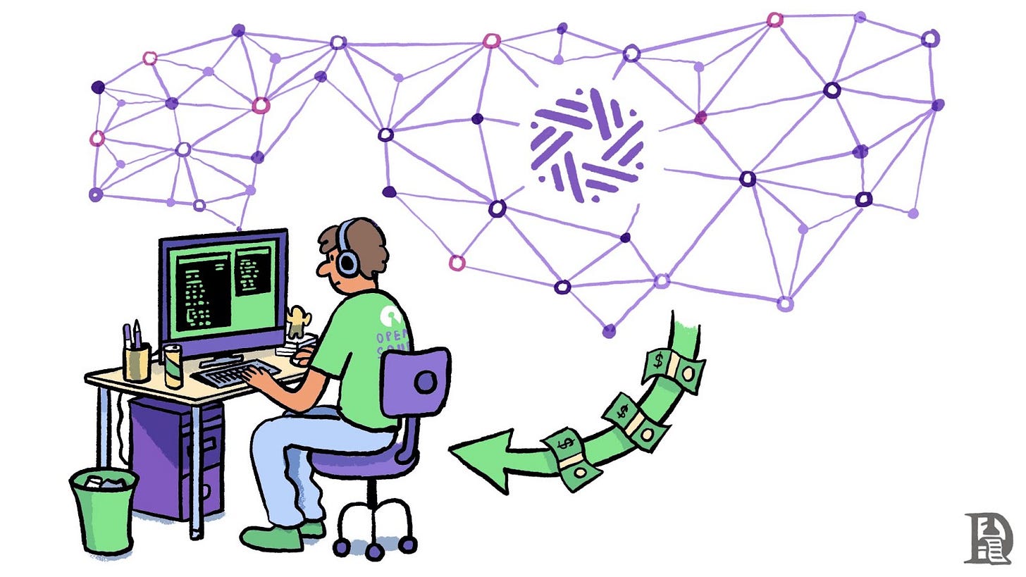 Monetising open source AI
