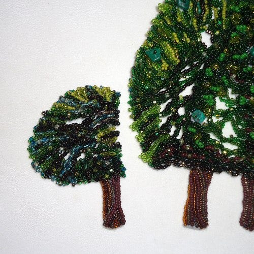 Freeform Beaded Tree Russian Bead Embroidery painting in progress the lone beader beads Labor Day Sale beading patterns Freeform Beaded Tree Russian Bead Embroidery painting in progress the lone beader beads Labor Day Sale beading patterns