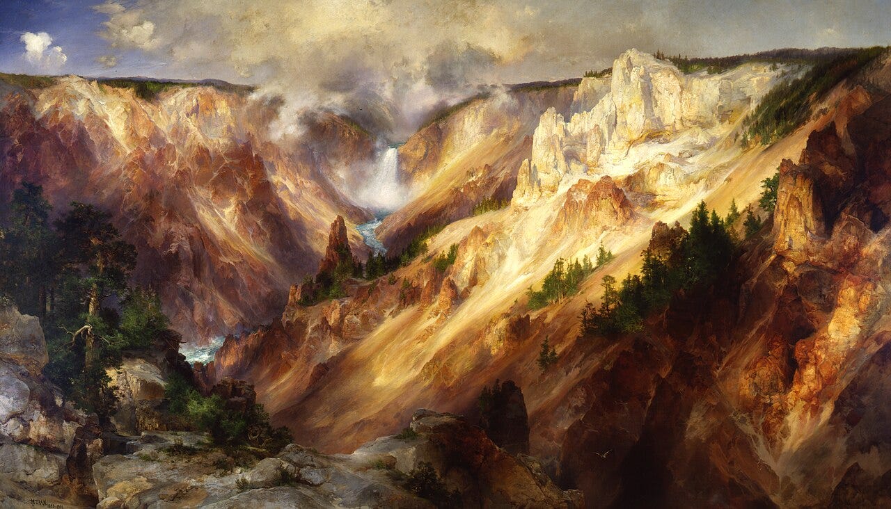 Canyon landscape spectacle