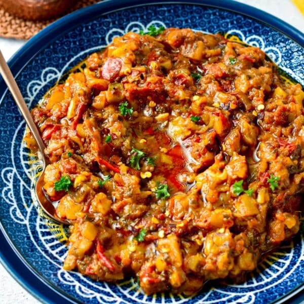 Zaalouk (Moroccan Eggplant Dip) - Sweet As Honey