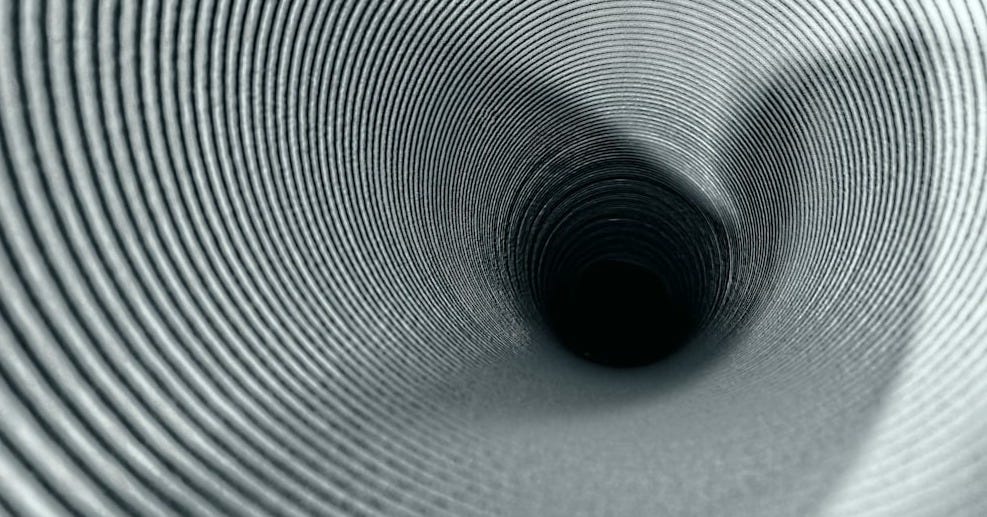black and white round tunnel black and white round tunnel