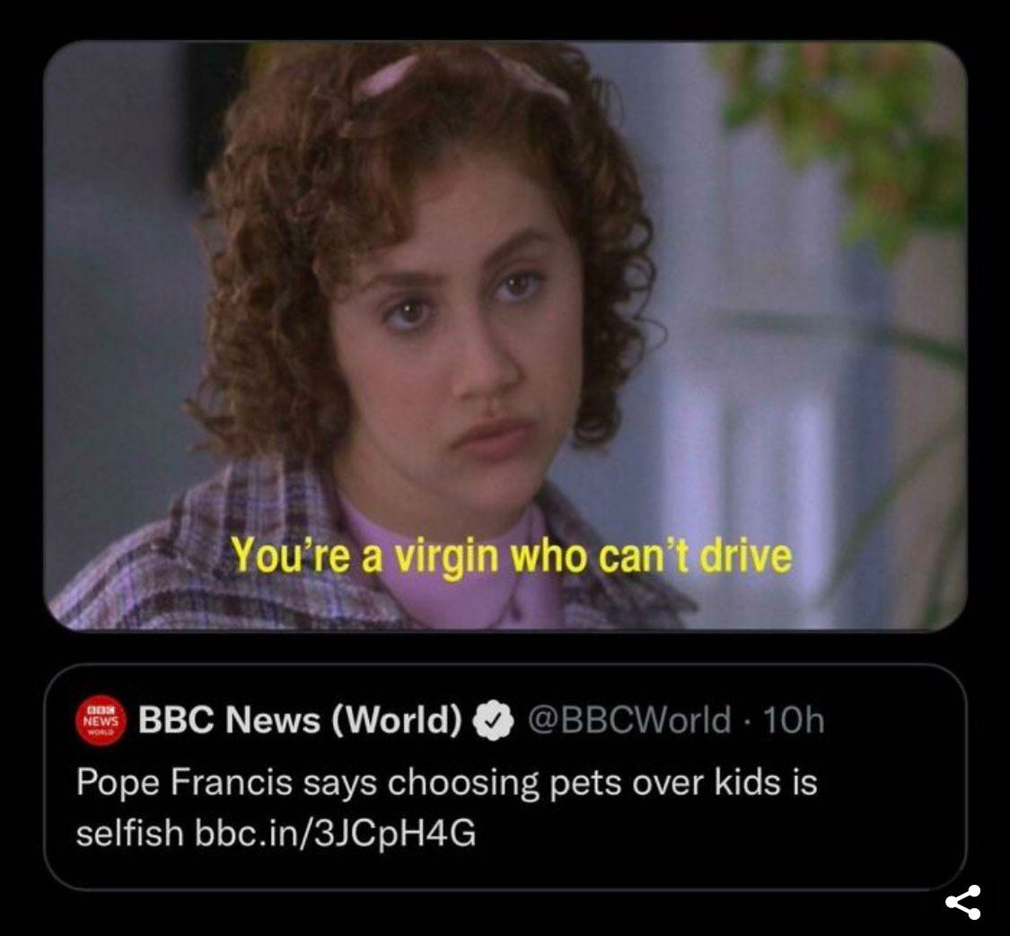 You're a virgin who can't drive