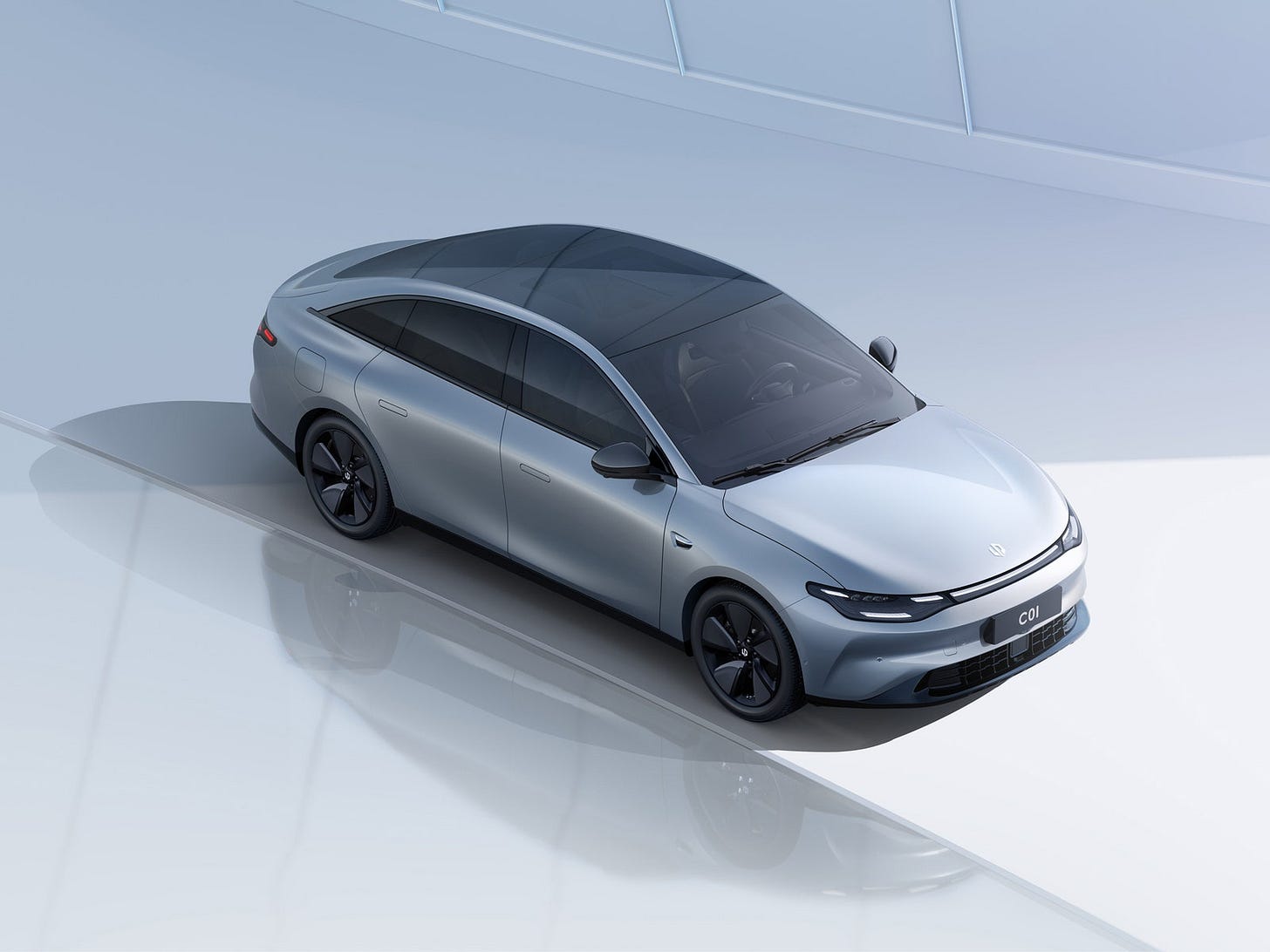 topdown view of Leapmotor C01 EV