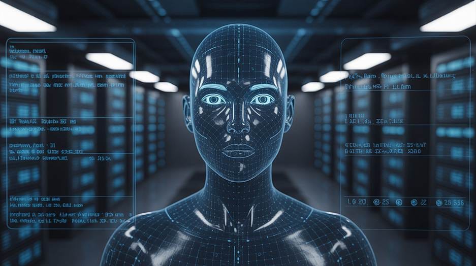 A person in a room with many rows of lights

AI-generated content may be incorrect.