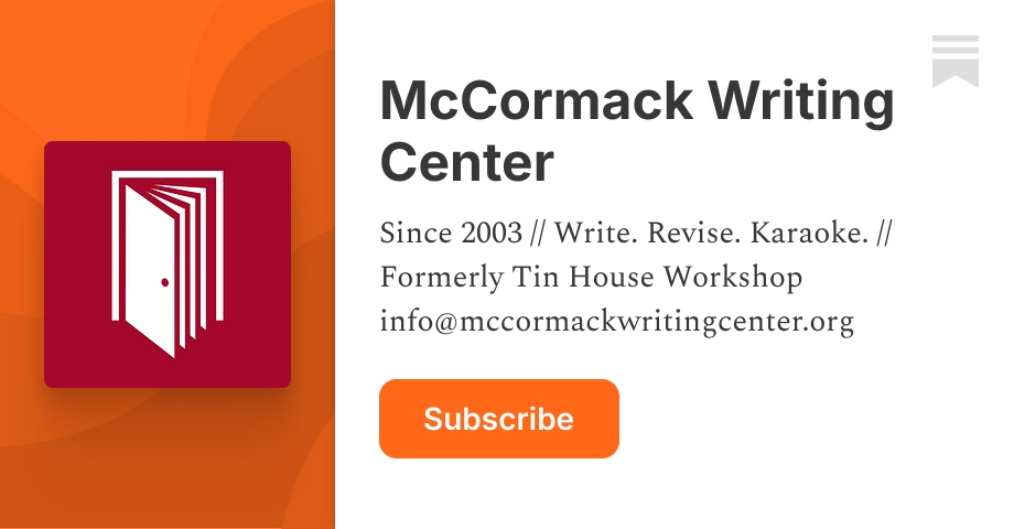 McCormack Writing Center | Substack