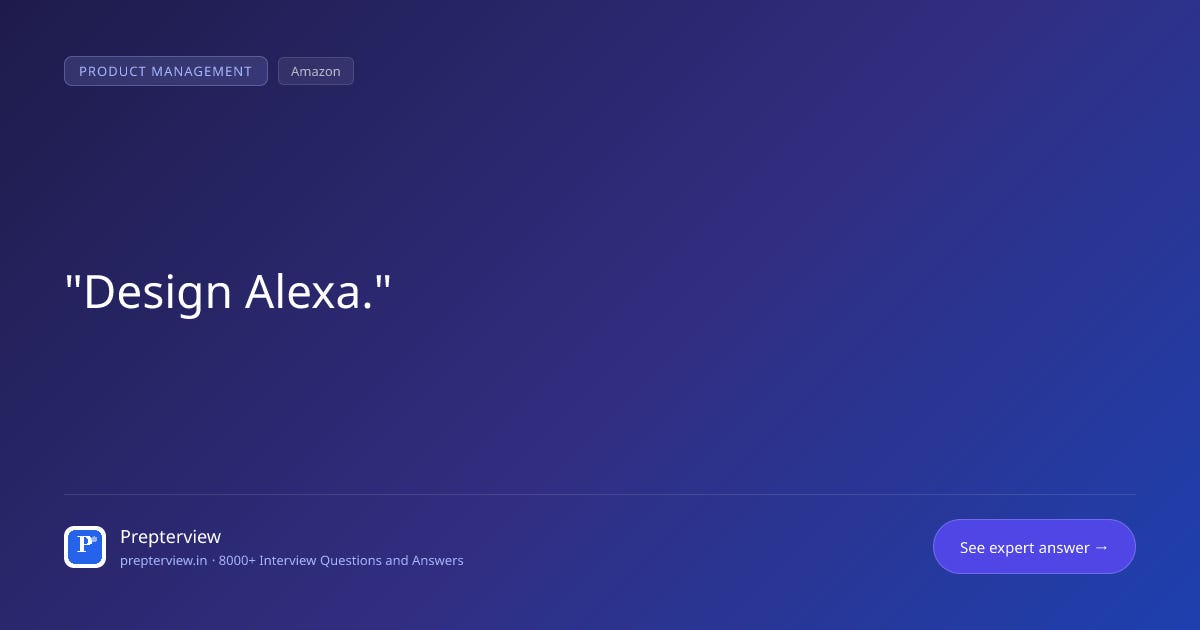 Design Alexa. Design Alexa.