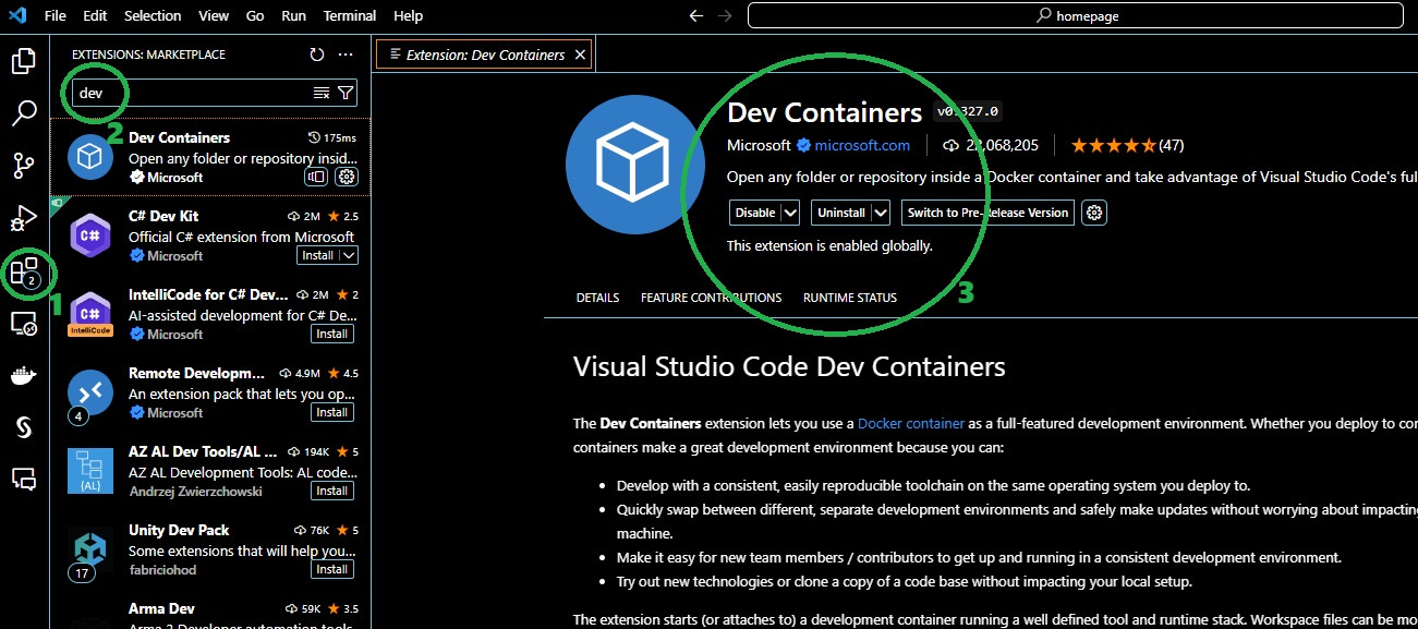 Docker Desktop docker-python container started