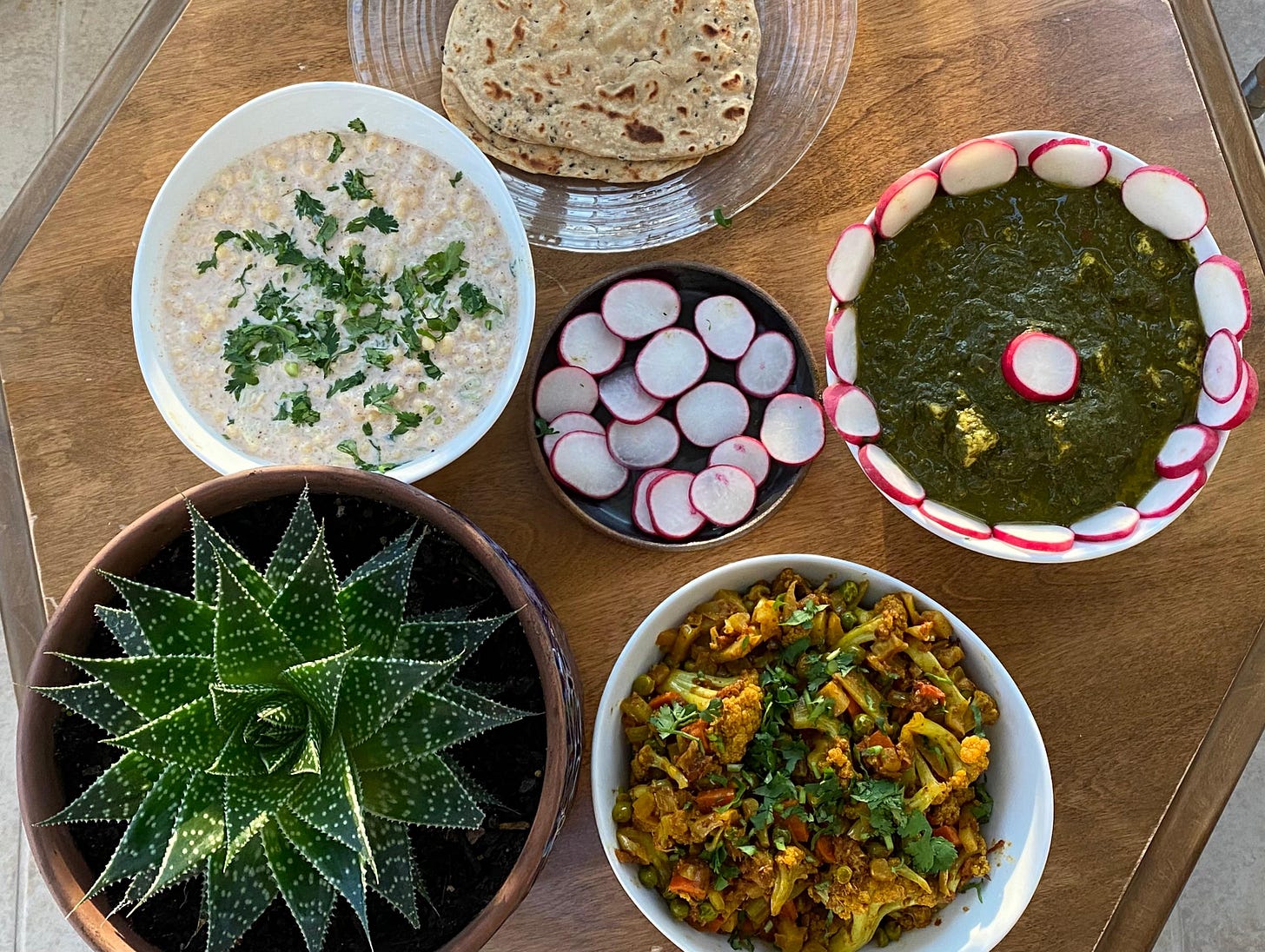 A spread of curries A spread of curries