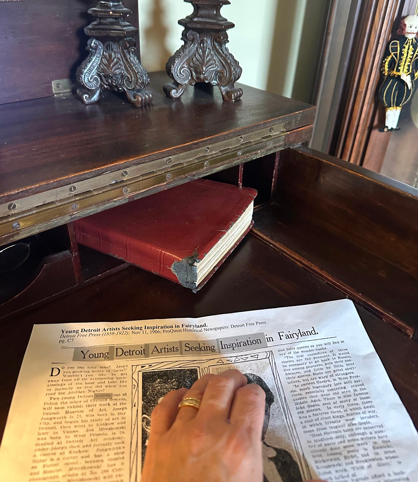 Copy of a newspaper article from 1906