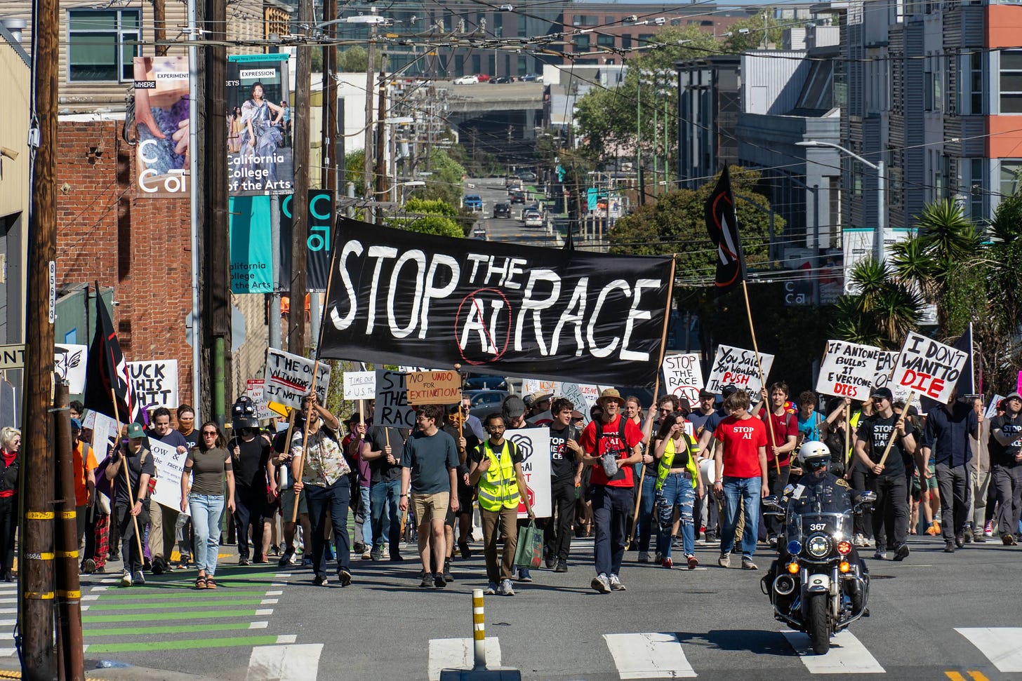 Marcha de Stop The AI Race en San Francisco