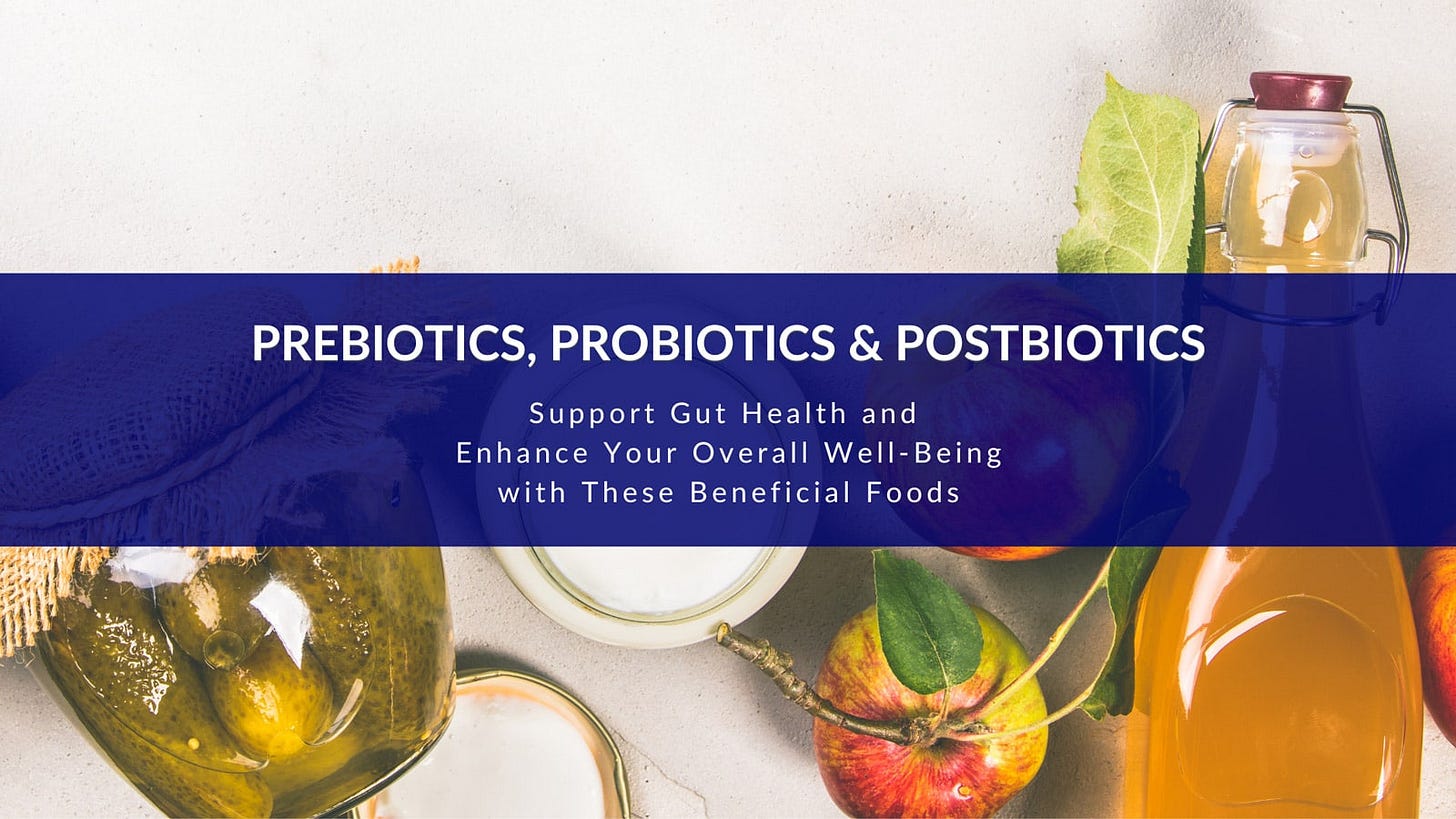 prebiotics, probiotics, and postbiotics