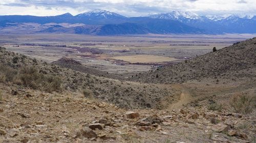The climb from the parking lot