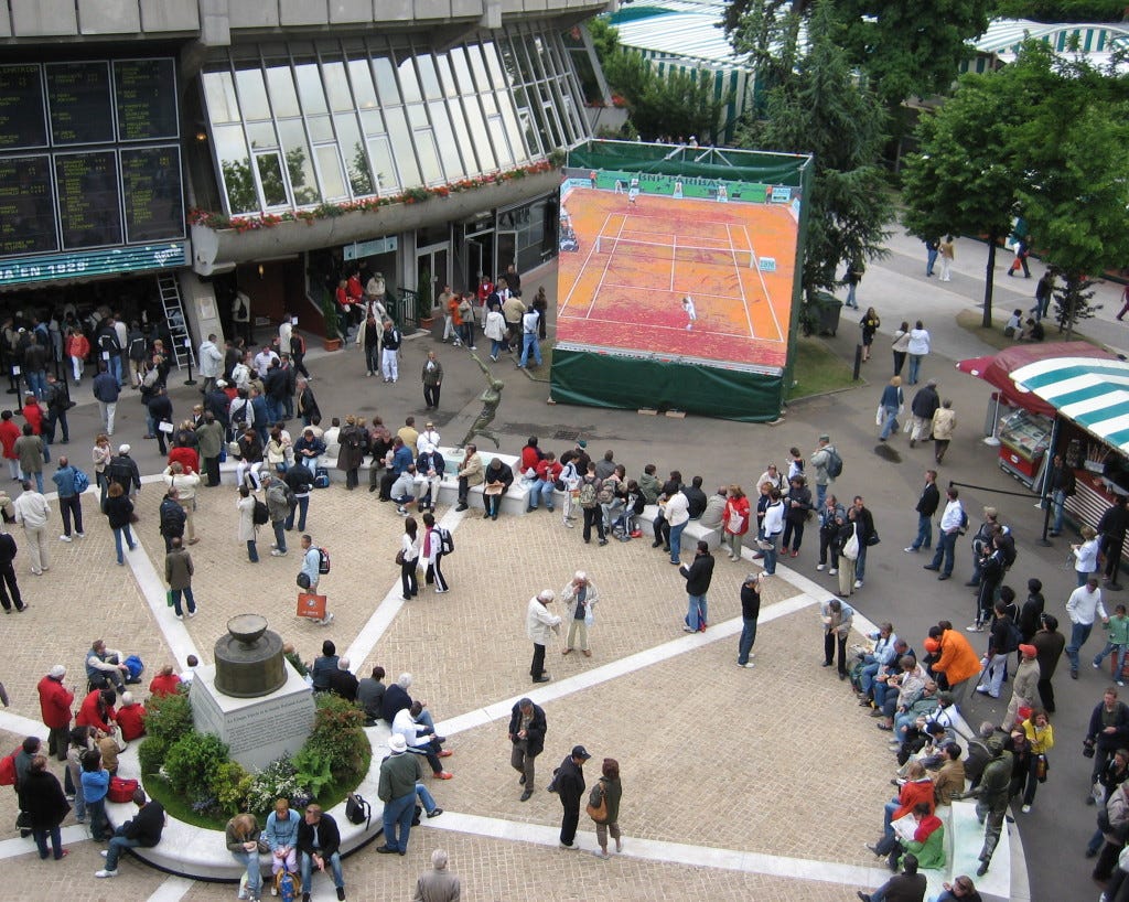 One of the best places to watch a big match. One of the best places to watch a big match.