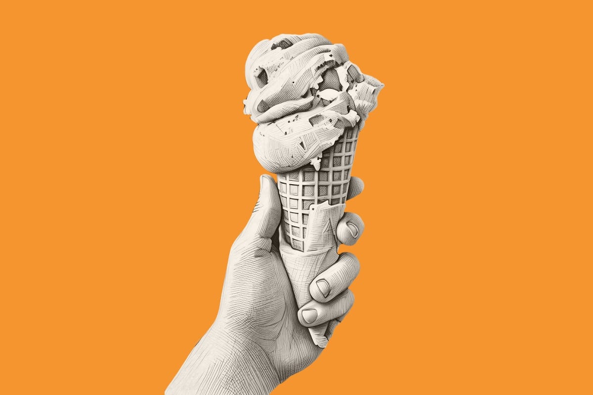 Doing my part, but only with cookies and cream Doing my part, but only with cookies and cream