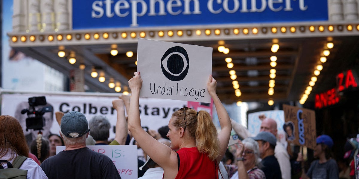 Stephen Colbert Takes On the FCC and CBS