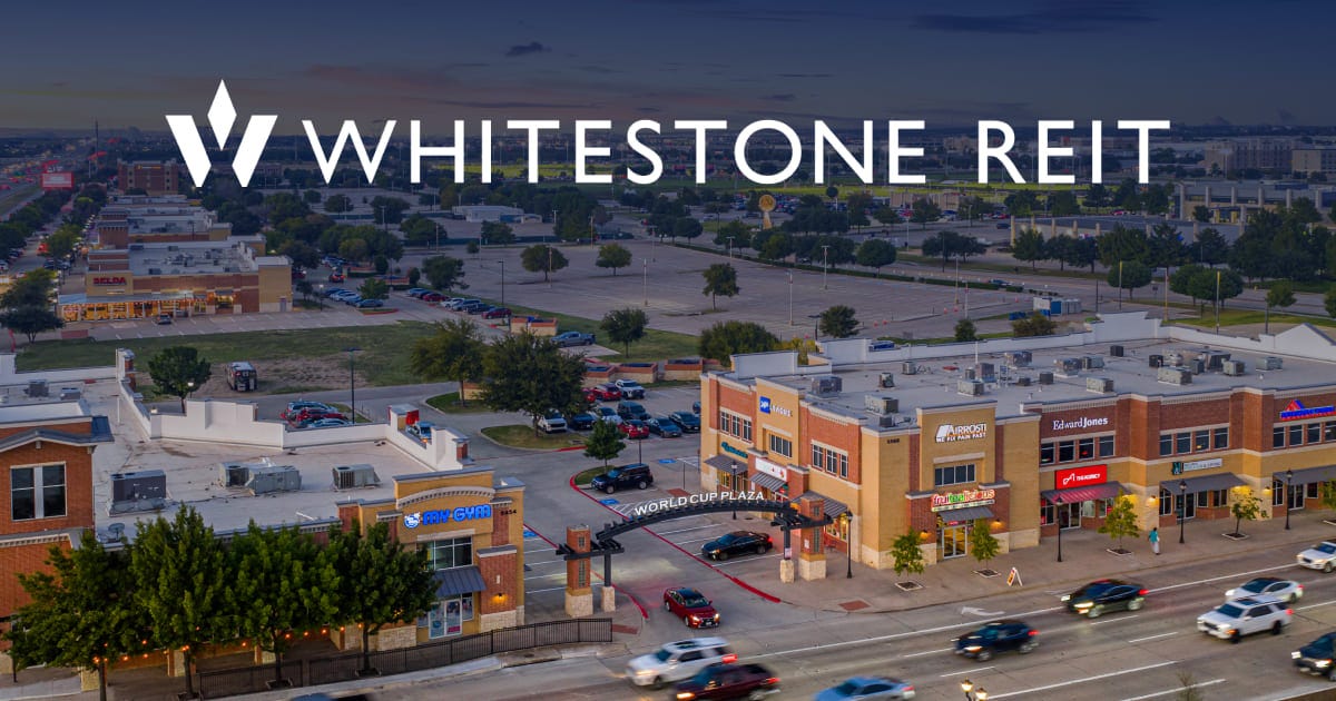 Whitestone | Retail REIT Focused on Neighborhood Centers