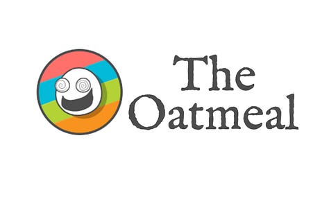 LEFT TO RIGHT: Author and filmmaker George R. R. Martin, cartoonist Matthew Inman’s no-nonsense The Oatmeal, ADD video still (human-made) from bbn$, Elon and Optimus, Meta scam meme (allegedly), and “I See You” meme (LLMs, scary). 