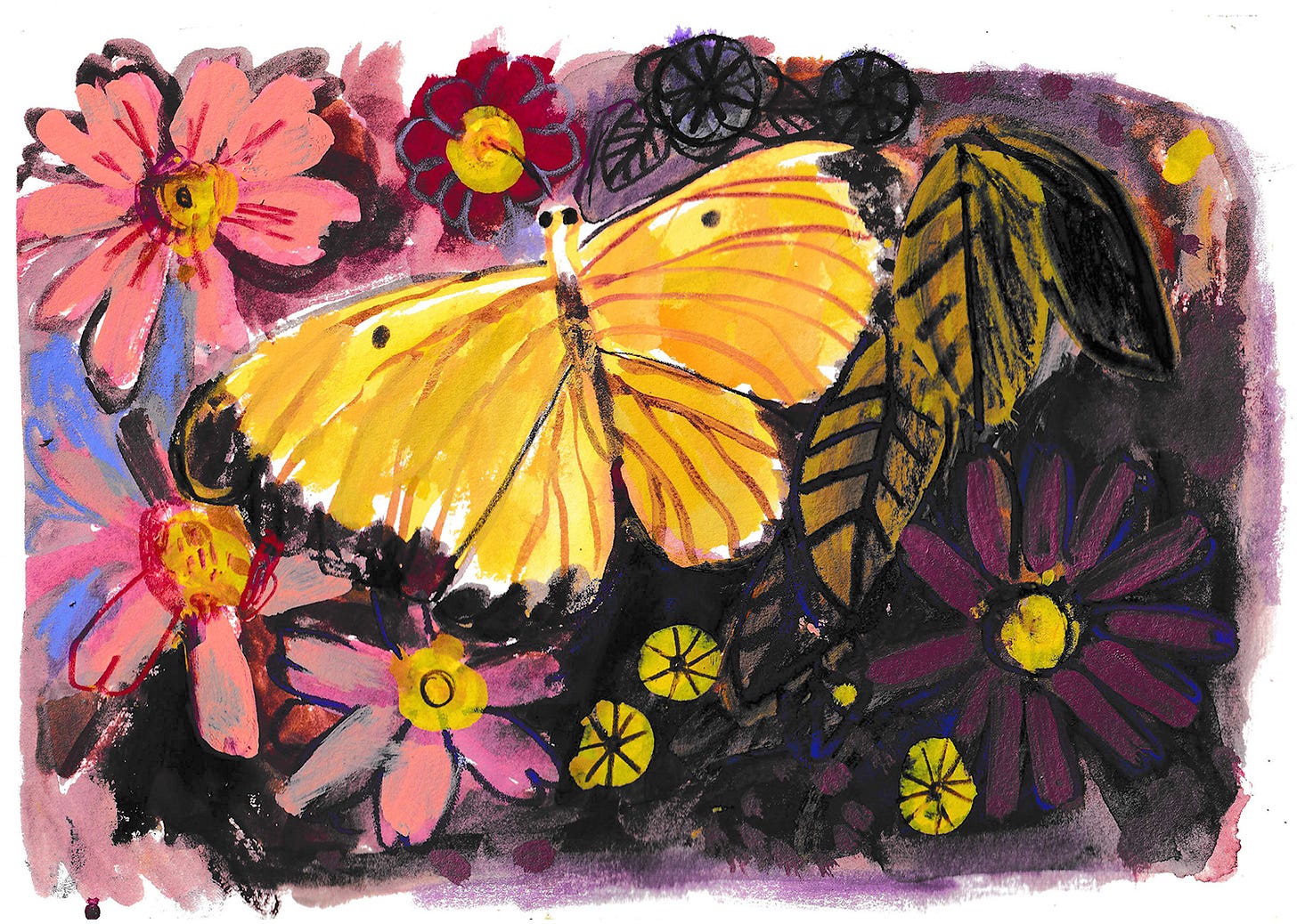 Butterfly painting by Beth Spencer Butterfly painting by Beth Spencer
