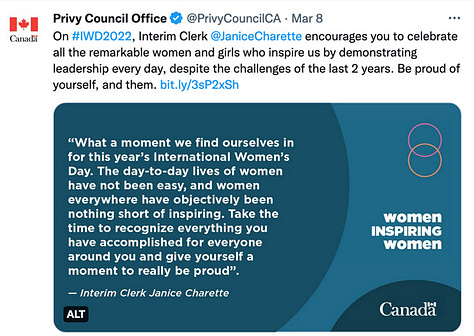 gender equality tweets