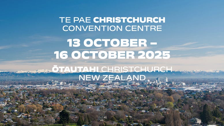 Advertising for the Adaption Futures conference, being held in Christchurch this week.