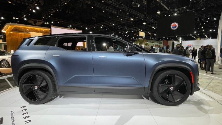 fisker ocean suv electric
