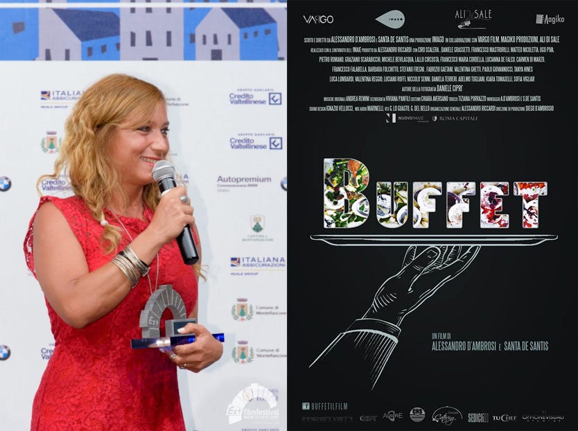 Santa de Santis riceve l’Arco d’argento 2017 per Buffet