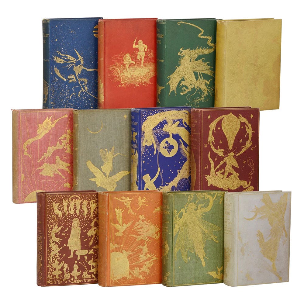 Andrew Lang's Original Rainbow Fairy Books | Beautiful Books