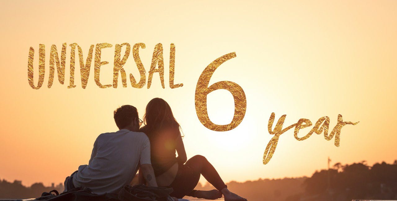 2022 Numerology: Universal 6 Year, Your Personal Year Reading, and Channeled Messages