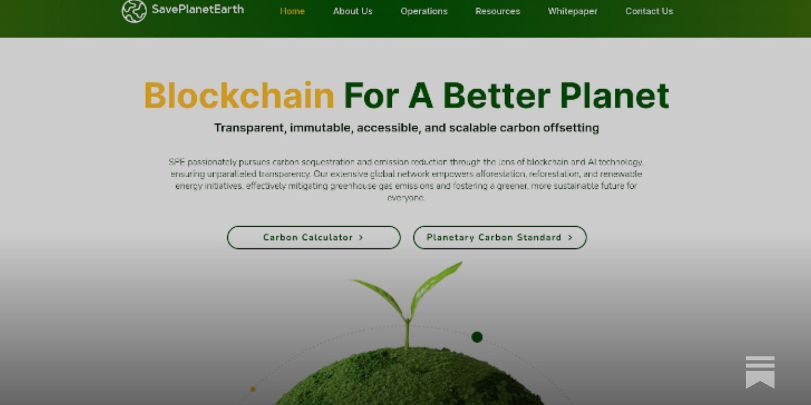 SavePlanetEarth launches Planetary Carbon Standard: “We are the pioneers in  this side of the carbon credit industry”