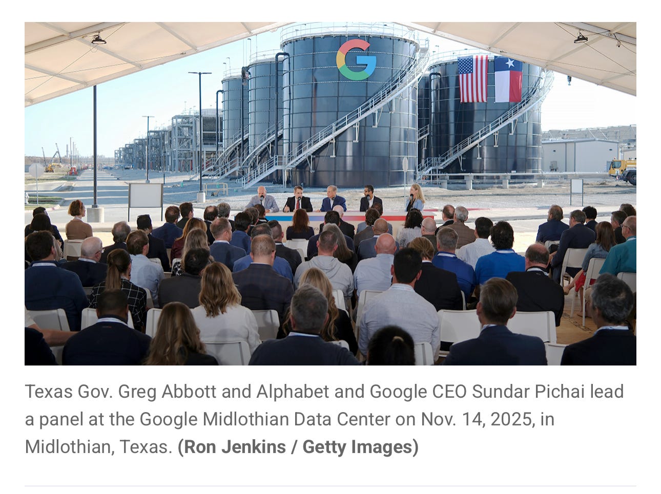 Google to Invest $40 Billion in Three New Texas AI Data Centers