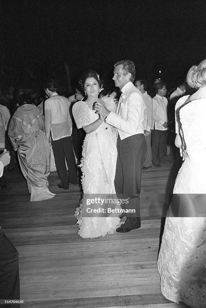 George Hamilton Dancing with Imelda Marcos George Hamilton Dancing with Imelda Marcos