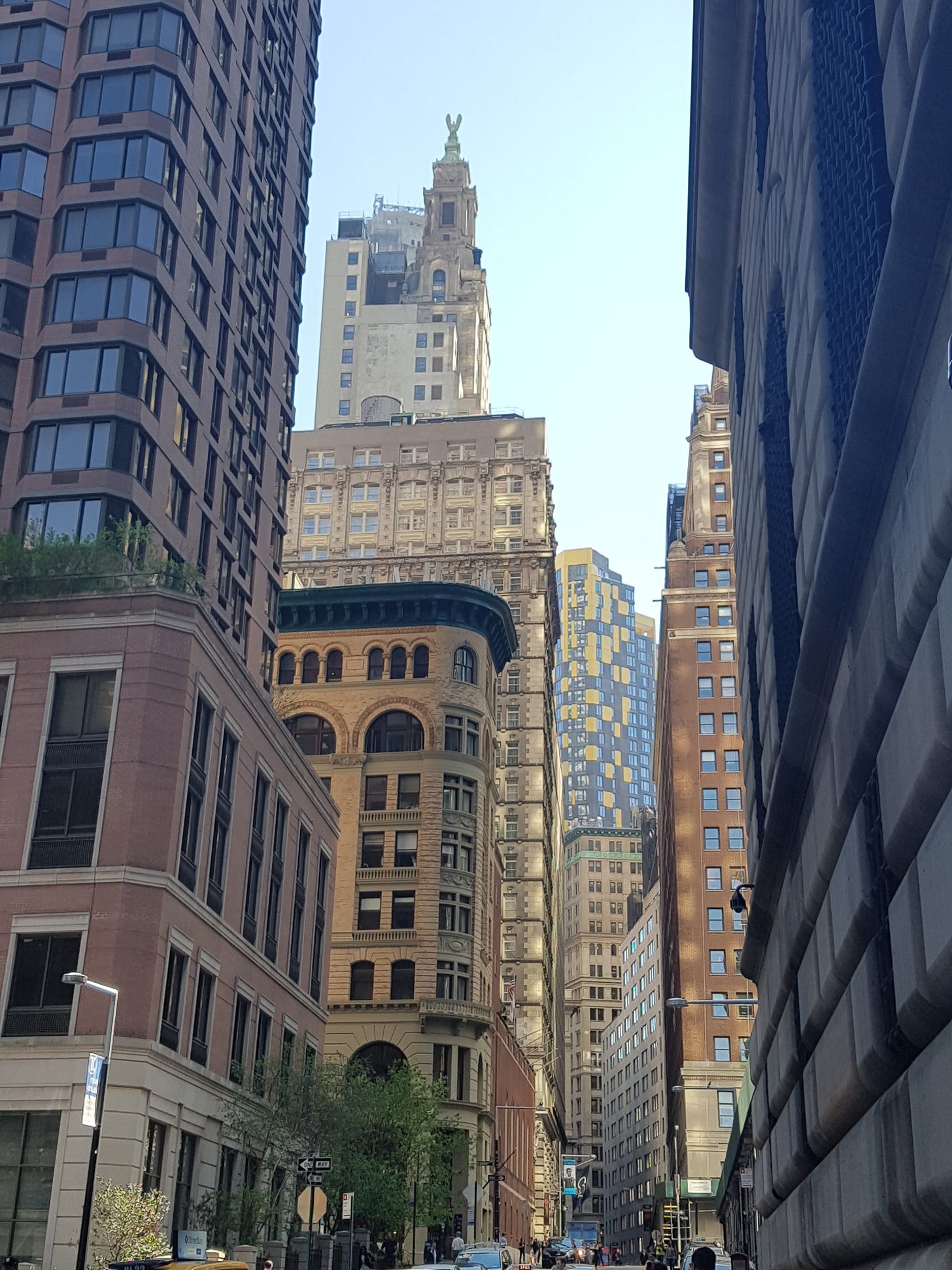 Captured by the author: a view of the skyscrapers