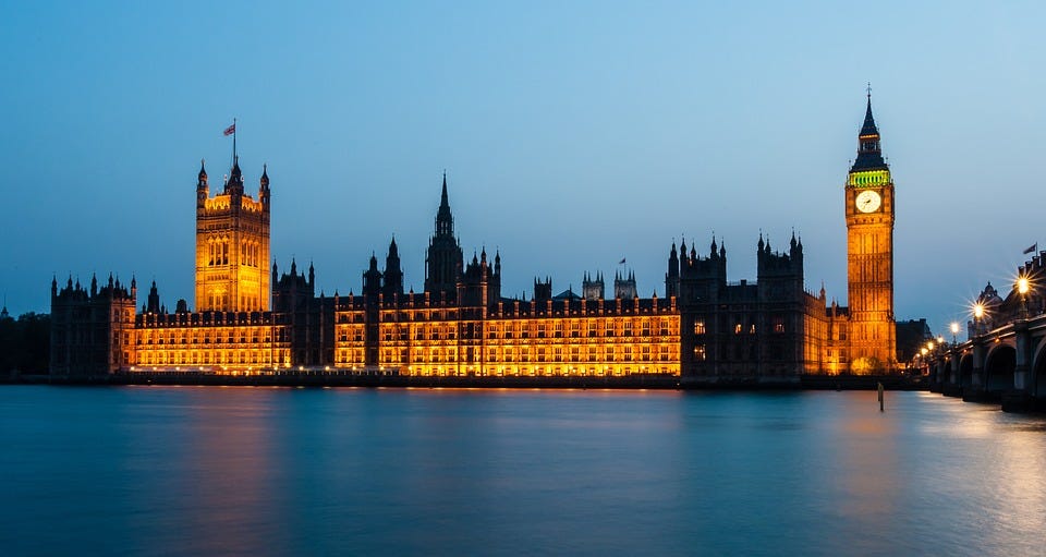Houses of Parliament, English Parliament Building with Gothic Style ...