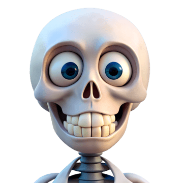 Funny Skeleton Head PNG Transparent Images Free Download | Vector Files |  Pngtree