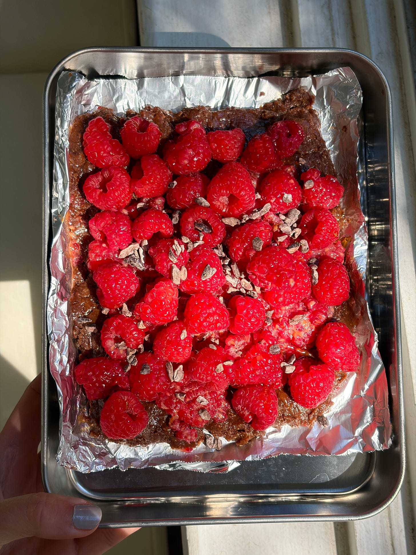 Fiber-fueled raspberry cacao snack bark Fiber-fueled raspberry cacao snack bark