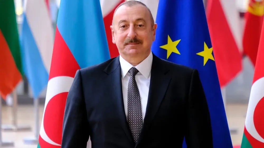 O presidente do Azerbaijão, Ilham Aliyev, e outros líderes desviam a riqueza natural do país para o mercado imobiliário de Londres e bancos offshore, enquanto seus próprios cidadãos lutam por comida. Shutterstock