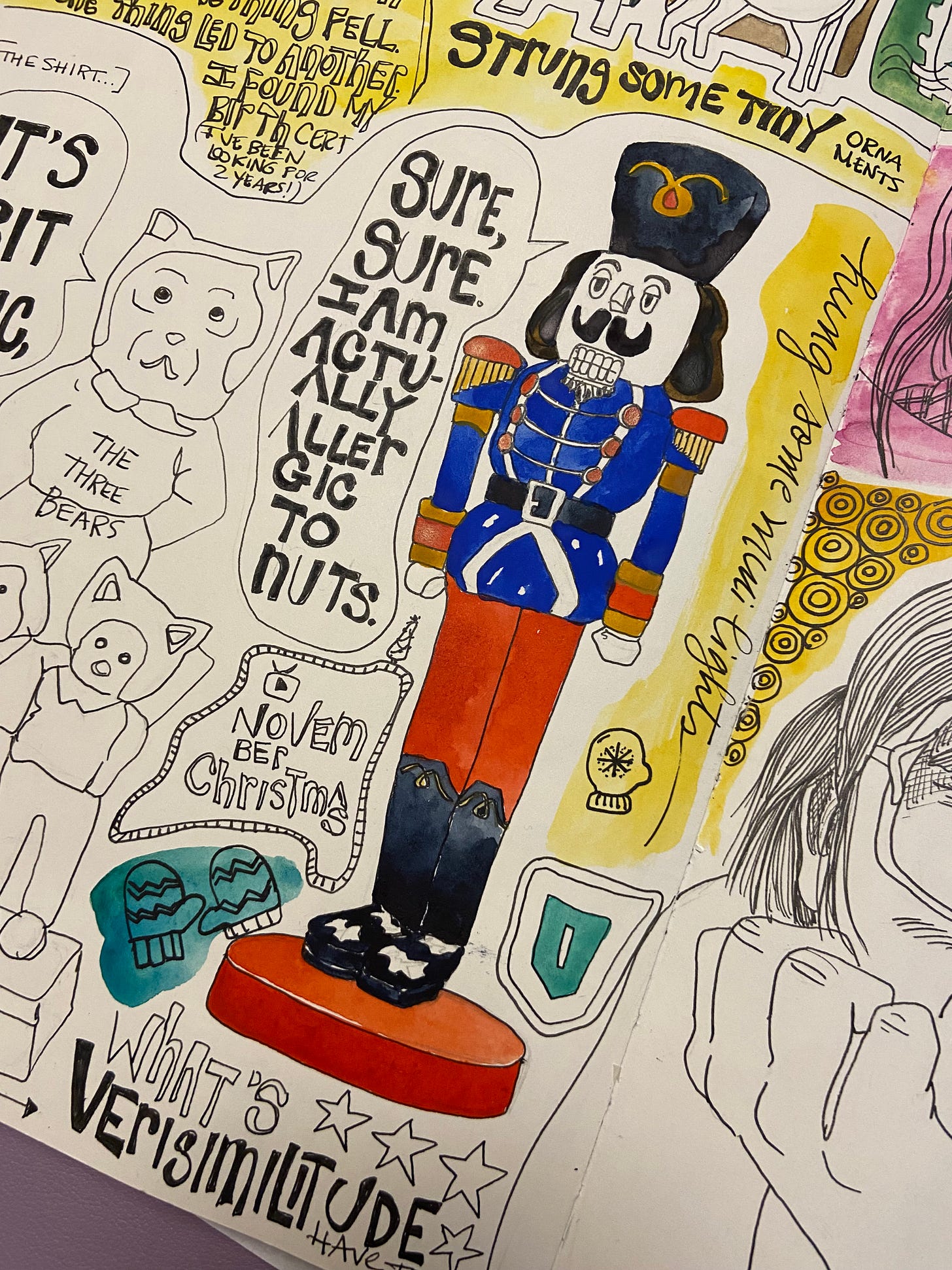 Nutcracker in illustrated journal