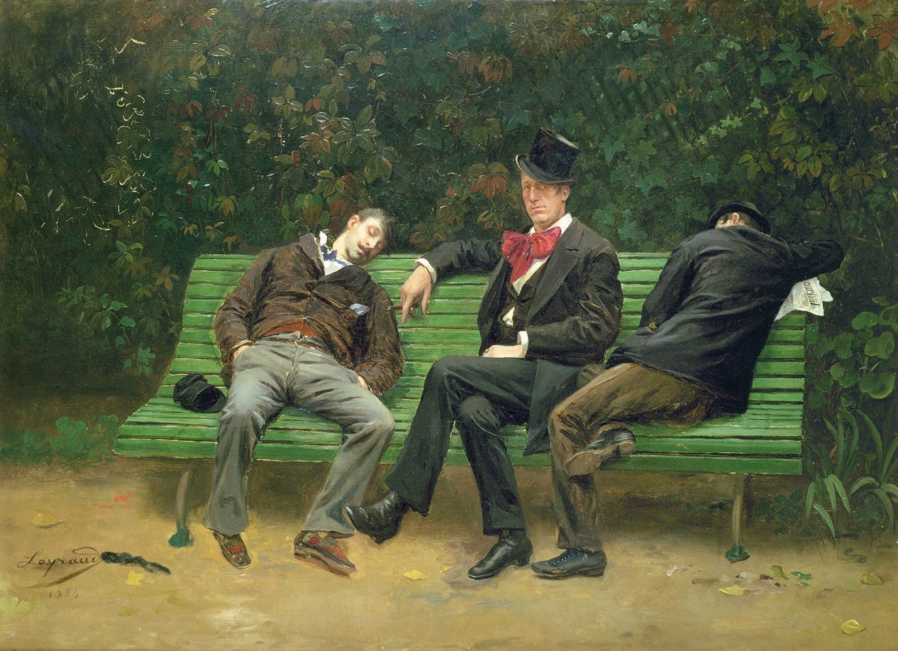 The Morning After, by Joseph Fortuné Séraphin Layraud, 1884. The Morning After, by Joseph Fortuné Séraphin Layraud, 1884.