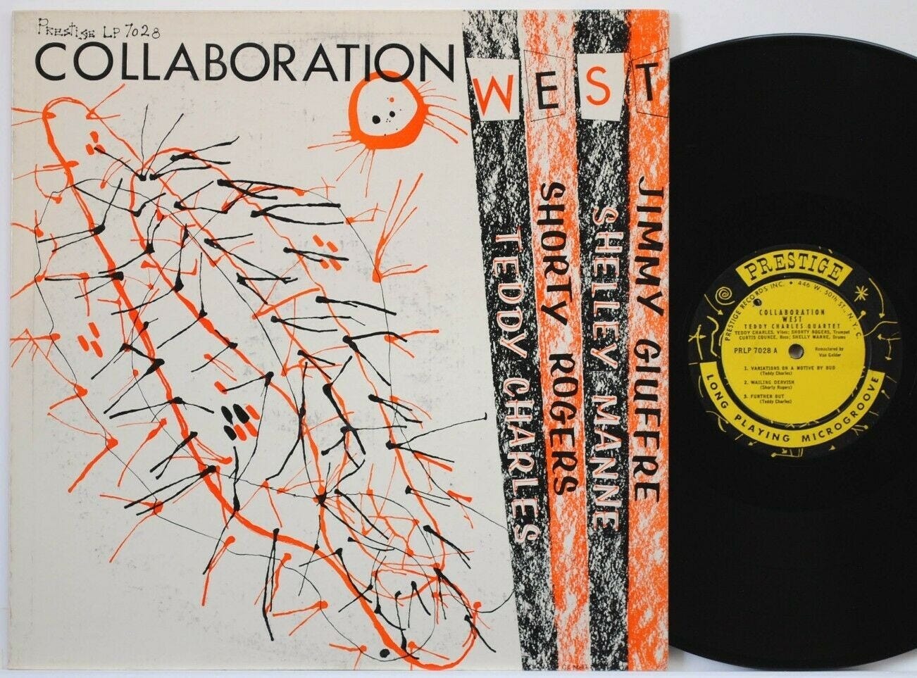 Collaboration West Teddy Charles Jimmy Giuffre Prestige 7028 DG RVG W 50th NYC
