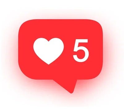 Notifications icon. Like icon vector. social media Like vector icon.  Instagram like notification Stock Vector by ©Illizium 252618988