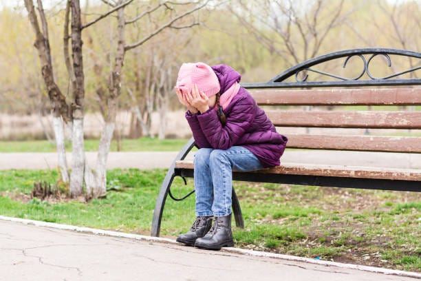 110+ Crying Girl On A Park Bench Stock Photos, Pictures & Royalty-Free  Images - iStock